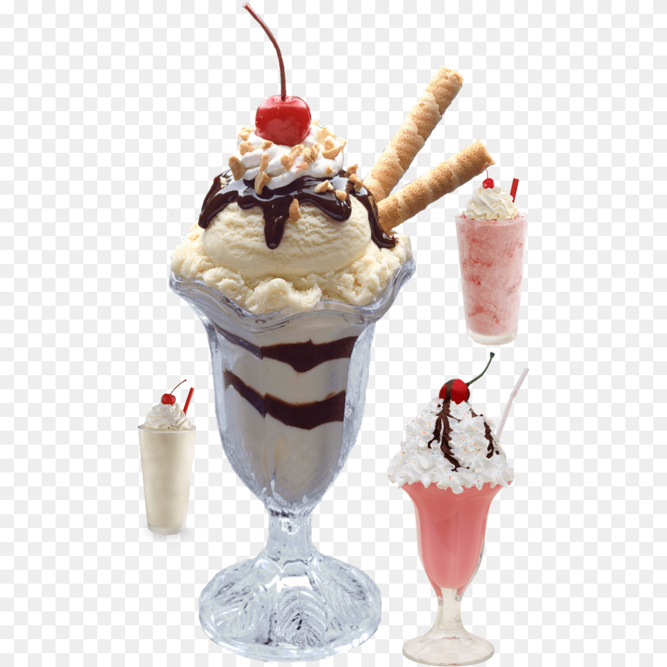 Ice Cream Sundae, Dessert, Food, Ice Cream Free Transparent Png