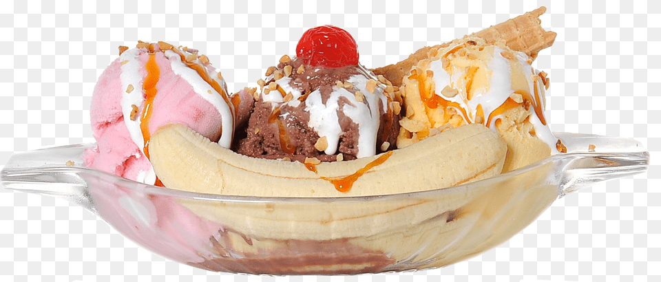 Ice Cream Sundae, Dessert, Food, Ice Cream, Banana Png