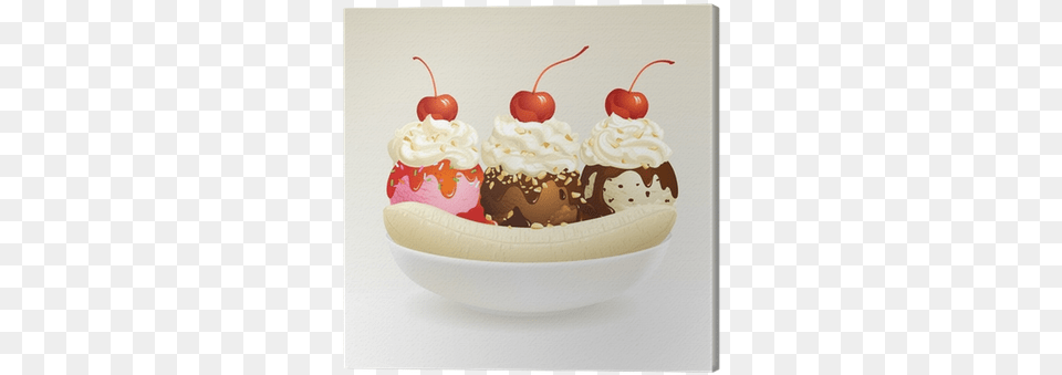 Ice Cream Sundae Banana Split, Birthday Cake, Cake, Dessert, Food Free Png Download