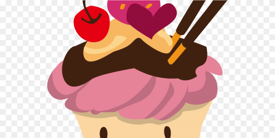 Ice Cream Sundae Cartoon, Dessert, Food, Ice Cream, Cake Free Png Download