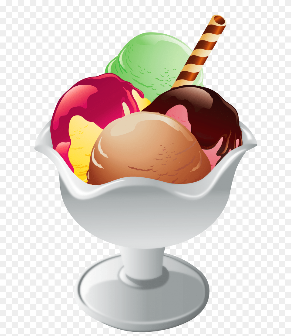 Ice Cream Sundae Clipart Black And White, Dessert, Food, Ice Cream, Baby Free Transparent Png