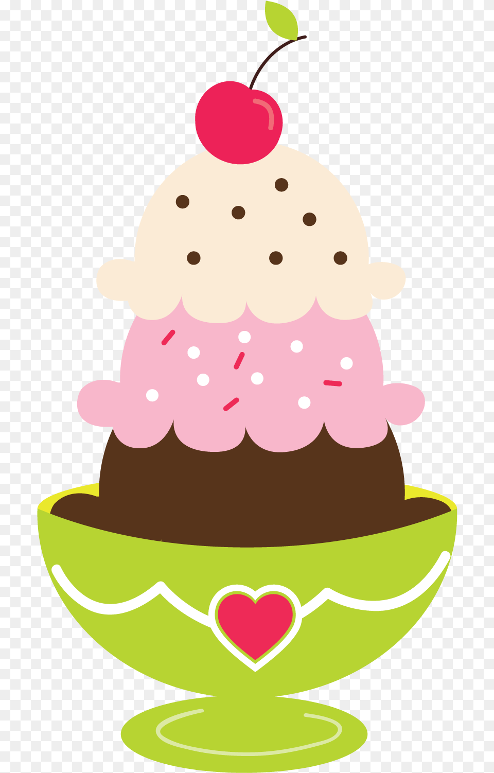Ice Cream Sundae Clipart Ice Cream Sundae Graphic, Ice Cream, Dessert, Food, Snowman Png