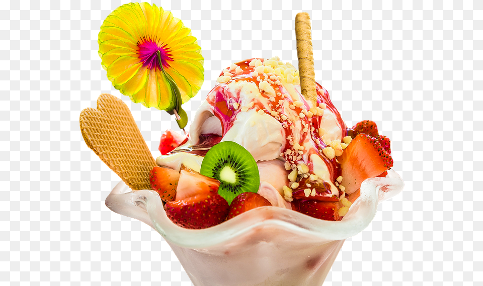 Ice Cream Sundae Pic Fruits Ice Cream, Dessert, Food, Ice Cream Free Png