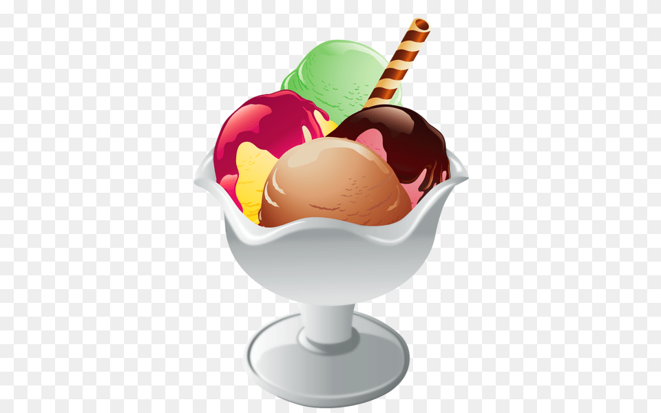 Ice Cream Sundae Dessert, Food, Ice Cream Free Transparent Png