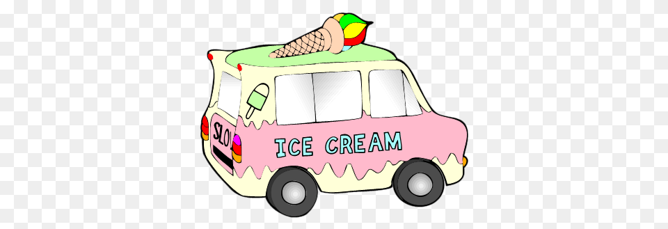 Ice Cream Truck Clip Art, Transportation, Van, Vehicle, Car Free Png