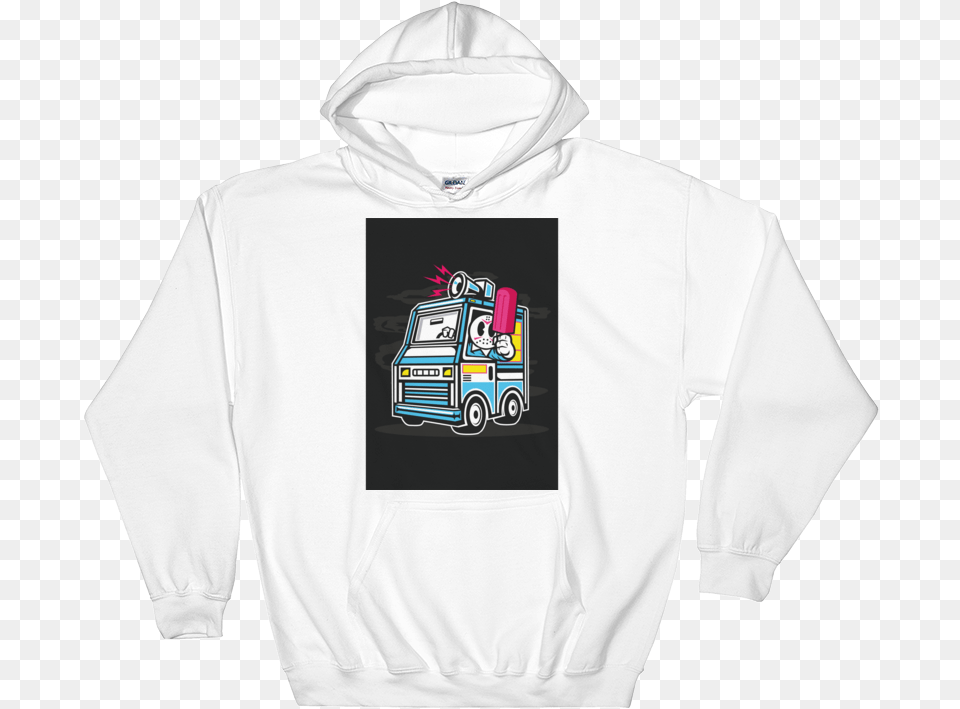 Ice Cream Truck Hoodie, Clothing, Hood, Knitwear, Sweater Free Png Download