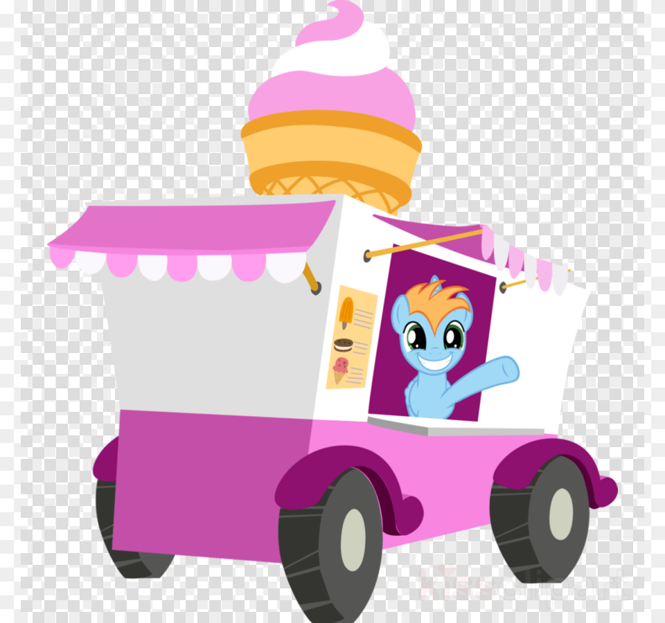 Ice Cream Truck Vector Clipart Ice Cream Van Car Ice Cream Van, Dessert, Food, Ice Cream, Tool Png
