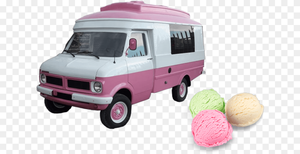 Ice Cream Van Compact Van, Caravan, Dessert, Food, Ice Cream Free Png