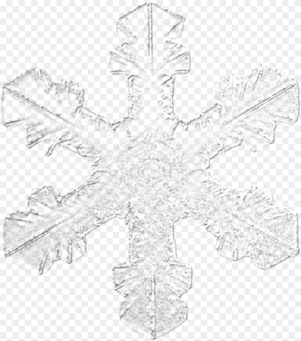 Ice Crystal Frozen Snowflakefreetoedit Line Art, Nature, Outdoors, Snow, Snowflake Png Image