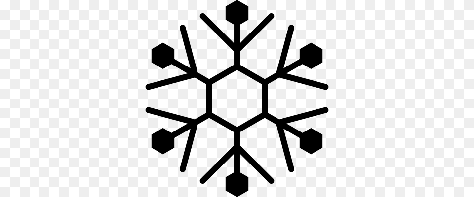 Ice Crystal Snowflake Vectors Logos Icons And Photos, Gray Png Image