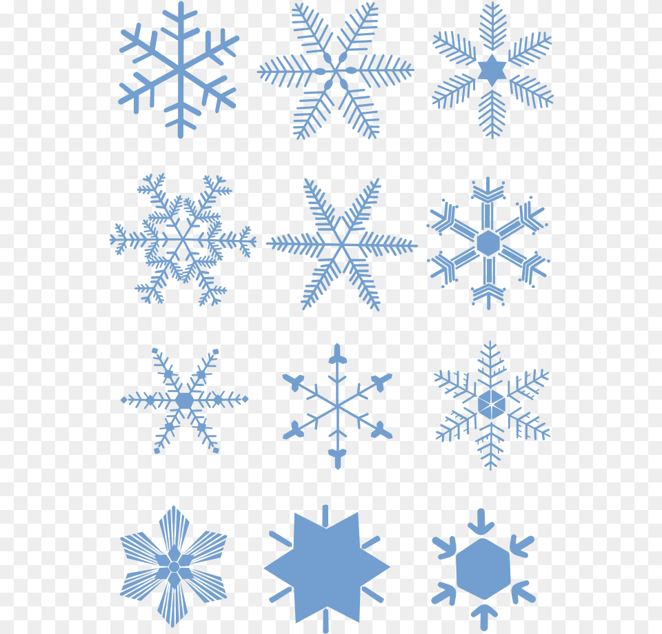 Ice Crystal Snowflakes Simple Snowflake Line Design, Nature, Outdoors, Snow Free Png