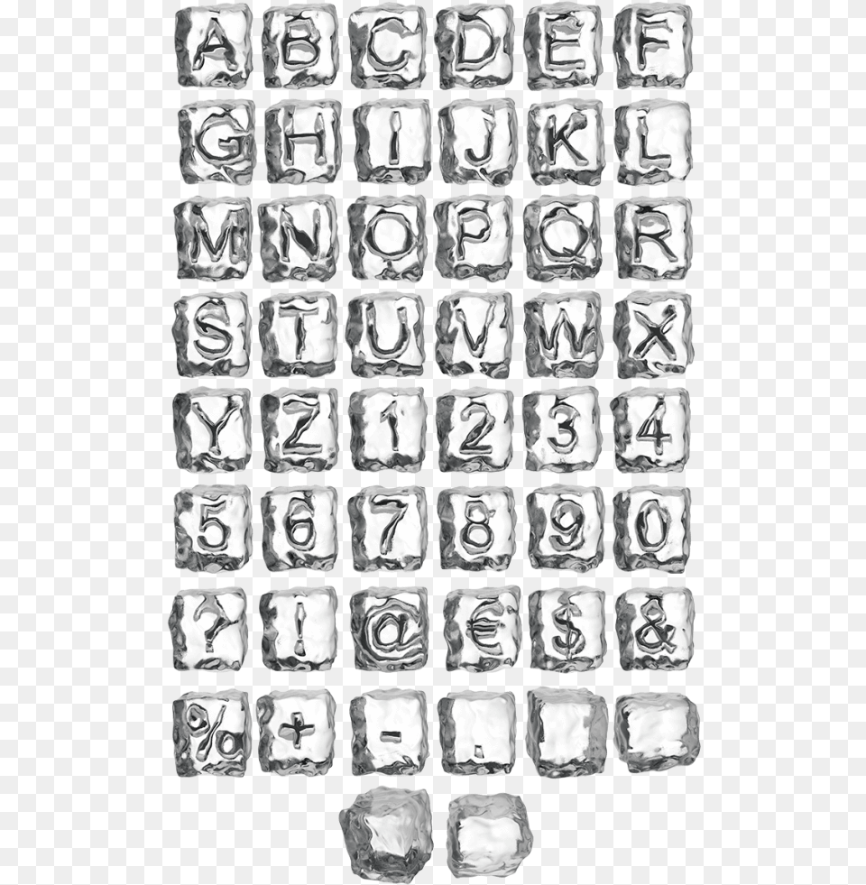 Ice Cube Bar Font Ice Cube Font, Text, Art, Collage, Symbol Png Image