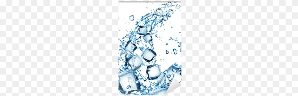 Ice Cube Water Water With Ice Splash, White Board Free Transparent Png