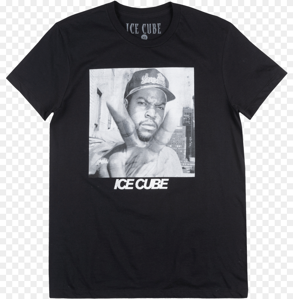 Ice Cube West Coast Rapper T Shirt Mens Hip Hop Music T Shirt, T-shirt, Clothing, Person, Man Free Png Download