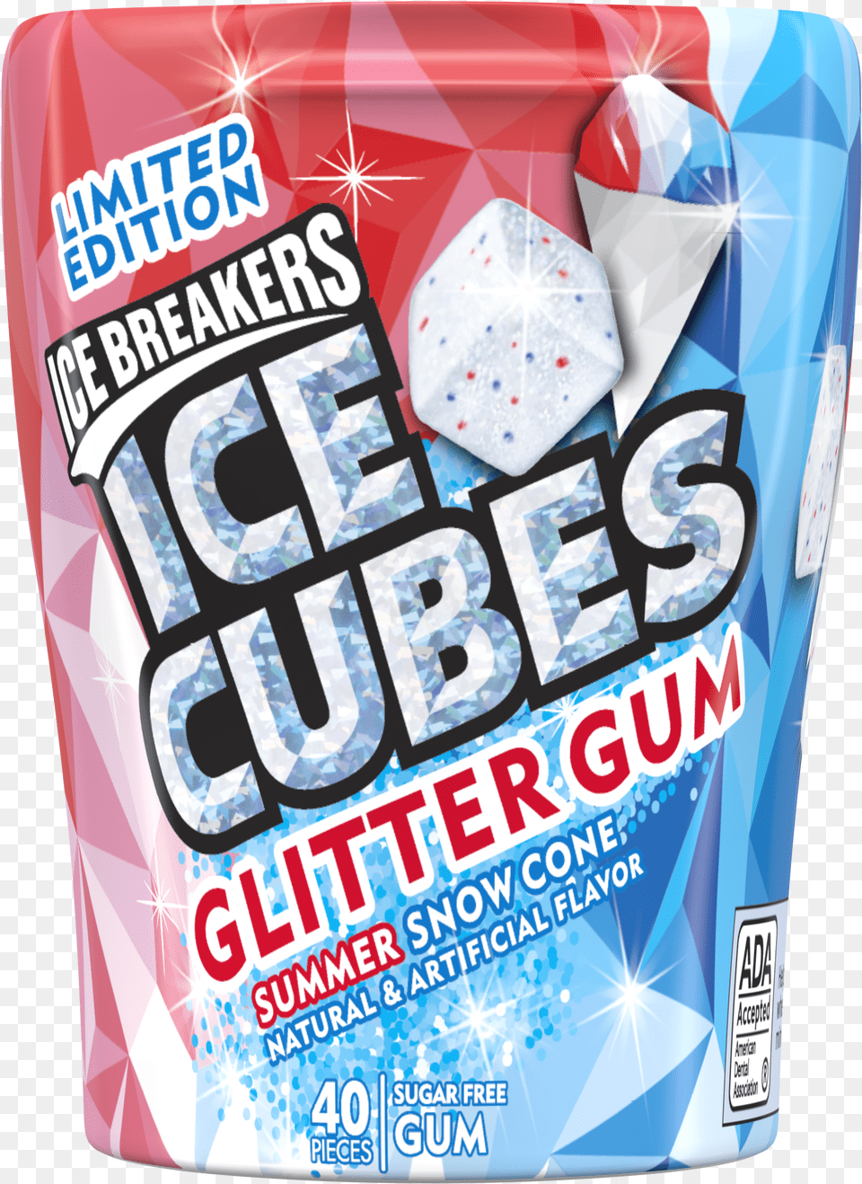 Ice Cubes Glitter Gum, Paper, Can, Tin, Advertisement Png Image
