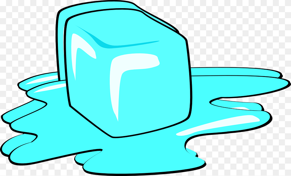 Ice Cubes Melting Clipart, Turquoise, Water Free Transparent Png