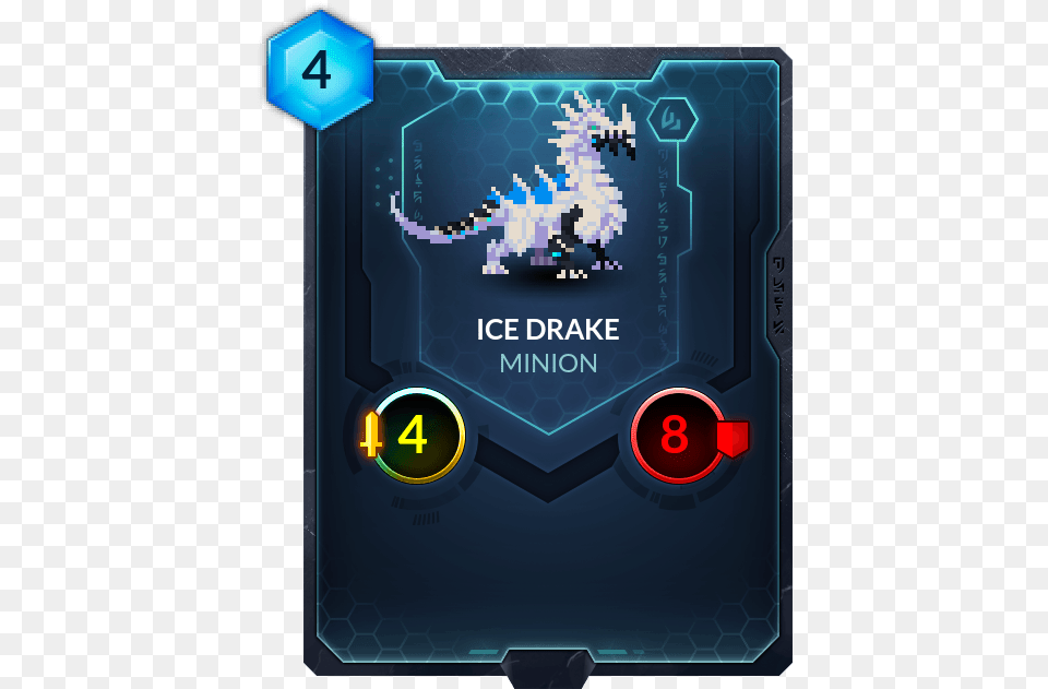 Ice Drake Duelyst Card, Art, Graphics, Scoreboard, Electronics Free Png Download