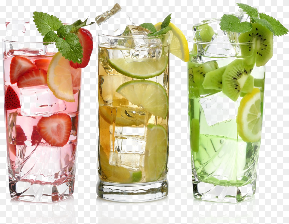 Ice Drink Transparent Flavoured Water In A Glass, Alcohol, Beverage, Cocktail, Mojito Png Image
