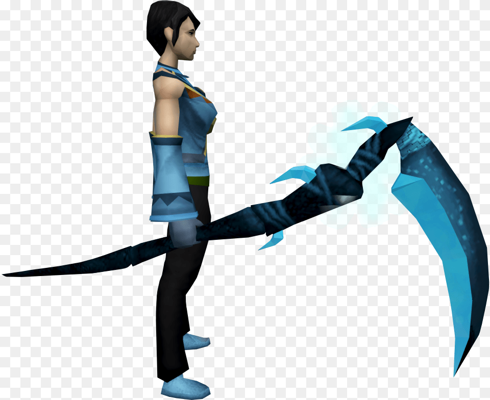 Ice Dye Scythe, Weapon, Sword, Adult, Person Free Transparent Png