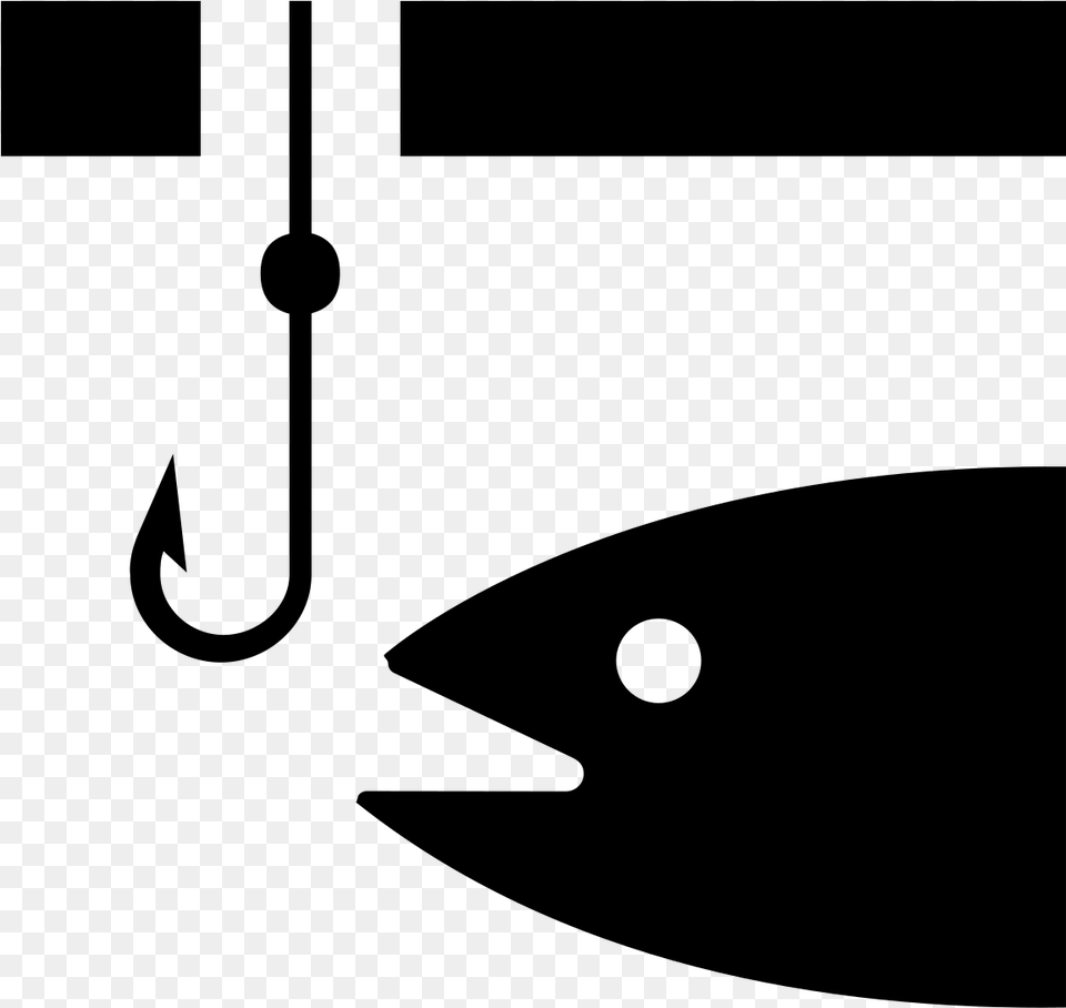 Ice Fishing Icon, Gray Png