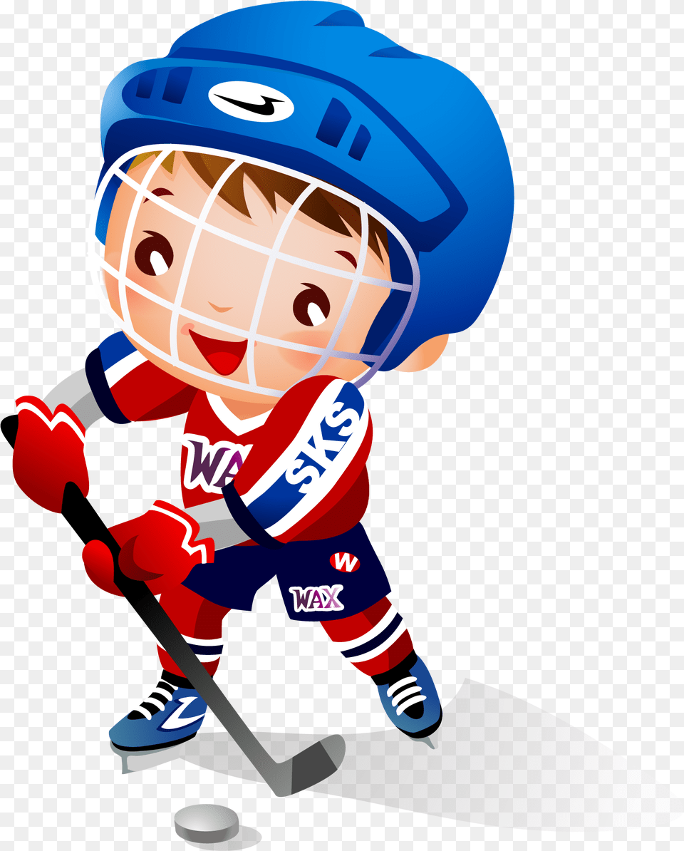 Ice Hockey Child Hockey Stick Clip Art, Helmet, Baby, Person, People Free Transparent Png
