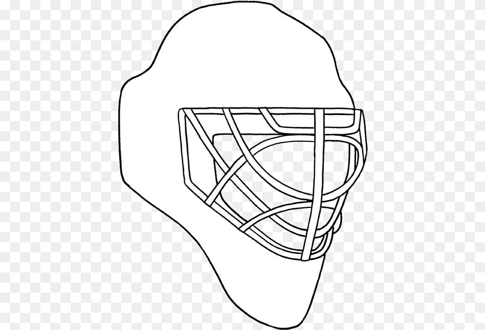 Ice Hockey Goalie Mask Template, Helmet, American Football, Football, Person Free Transparent Png