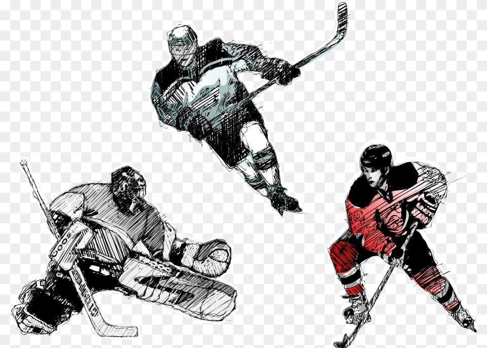 Ice Hockey Player Hockey Field Hockey Puck Hockey Vector Art, Adult, Male, Man, Person Png
