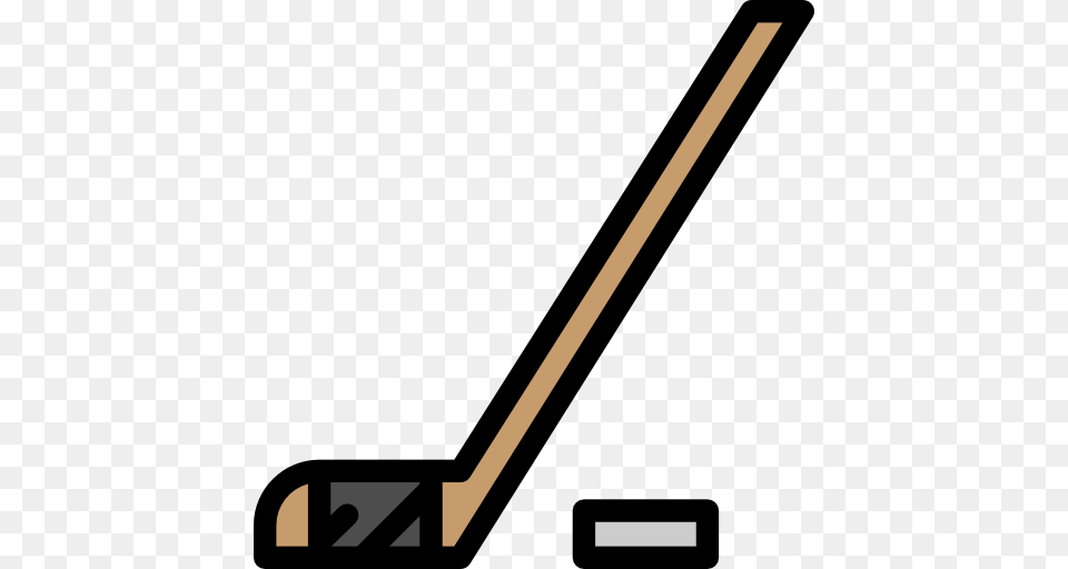 Ice Hockey Sports Sports And Competition Puck Sticks Icon, Stick, Bow, Weapon, Blade Png Image