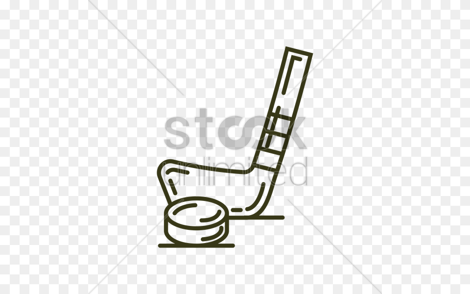 Ice Hockey Stick And Puck Vector Image, Knot Free Png Download