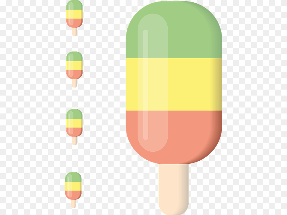 Ice Icon Stalk Eat Food Sweet Color, Ice Pop, Cream, Dessert, Ice Cream Png Image