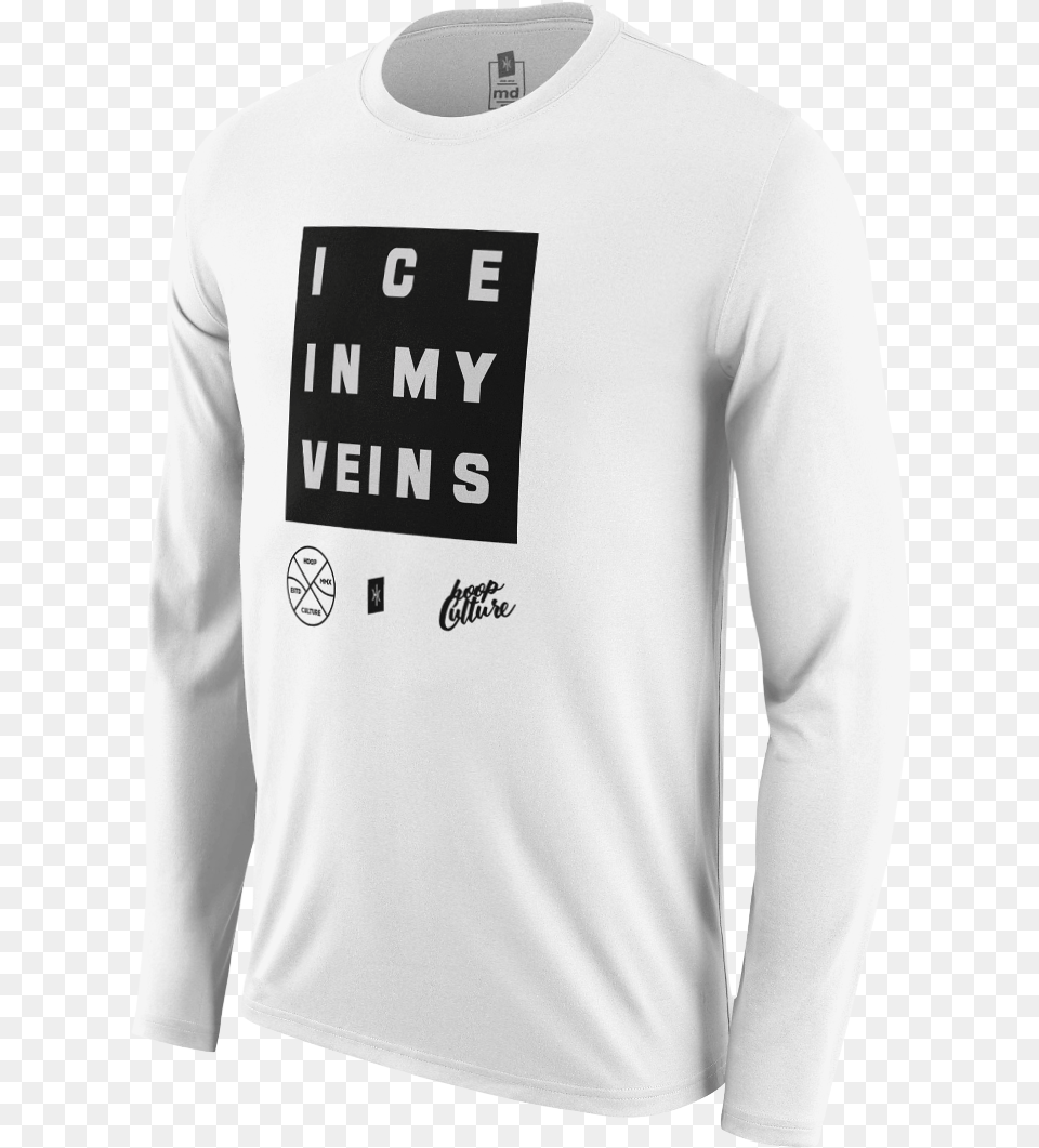 Ice In My Veins Quotice Boxquot Long Sleeve Long Sleeve Long Sleeved T Shirt, Clothing, Long Sleeve, T-shirt Free Transparent Png