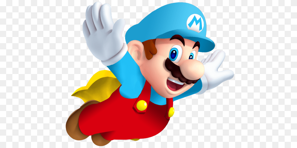 Ice Mario With Cape, Baby, Person, Game, Super Mario Png