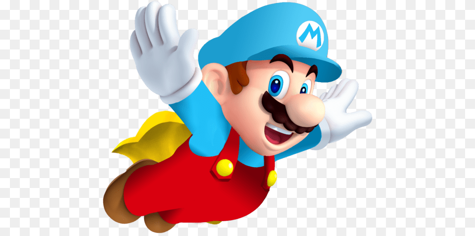 Ice Mario With Cape New Version Super Mario Bros Unisex Hat Cap Mario Hat, Baby, Person, Game, Super Mario Free Transparent Png