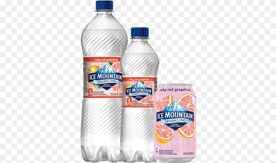 Ice Mountain Sparkling Water, Bottle, Water Bottle, Food, Ketchup Png Image