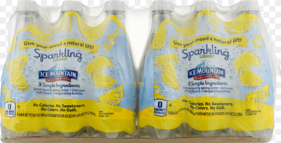 Ice Mountain Sparkling Water Lemon Food Free Transparent Png