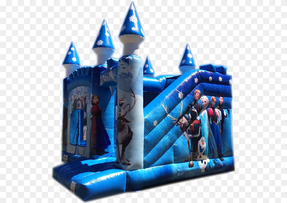 Ice Princess Combo Frozen Bouncy Castle Hire Auckland, Inflatable, Adult, Female, Person Free Transparent Png