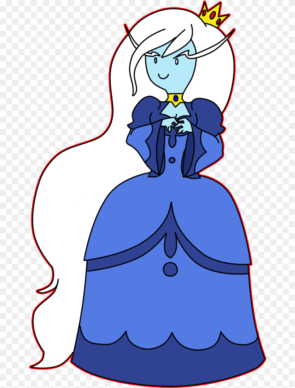Ice Queen Adventure Time Princesses Ice Queen Adventure Time, Cape, Clothing, Person, Fashion Png