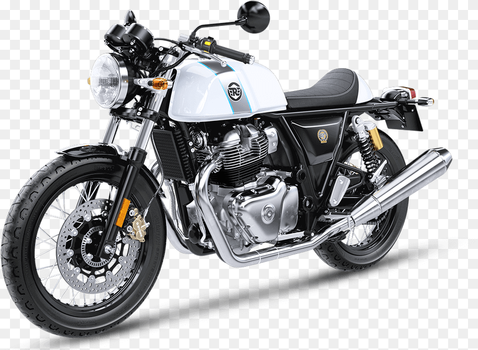 Ice Queen Front 3 Quarter Royal Enfield Continental Gt, Machine, Spoke, Wheel, Motorcycle Free Png