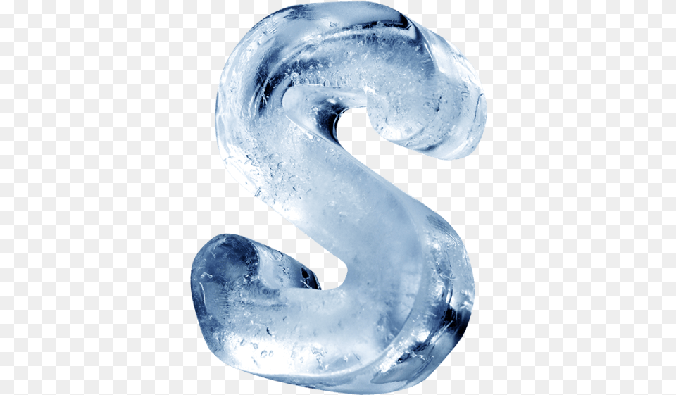 Ice Rotation Font Blue Glass Letters, Symbol, Text, Number, Hot Tub Free Png Download
