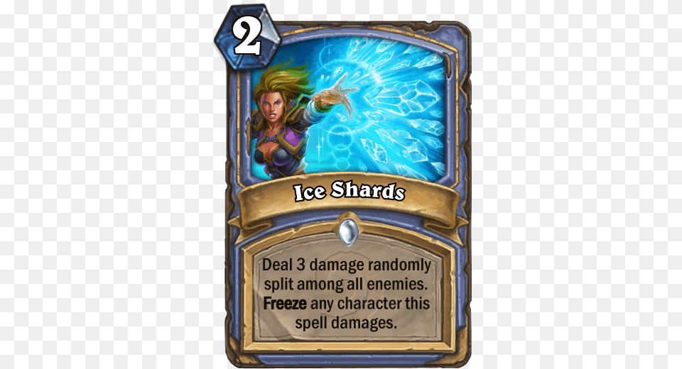 Ice Shards Arcane Missiles For Freeze Mage Hearthstone Khadgar, Adult, Female, Person, Woman Free Png