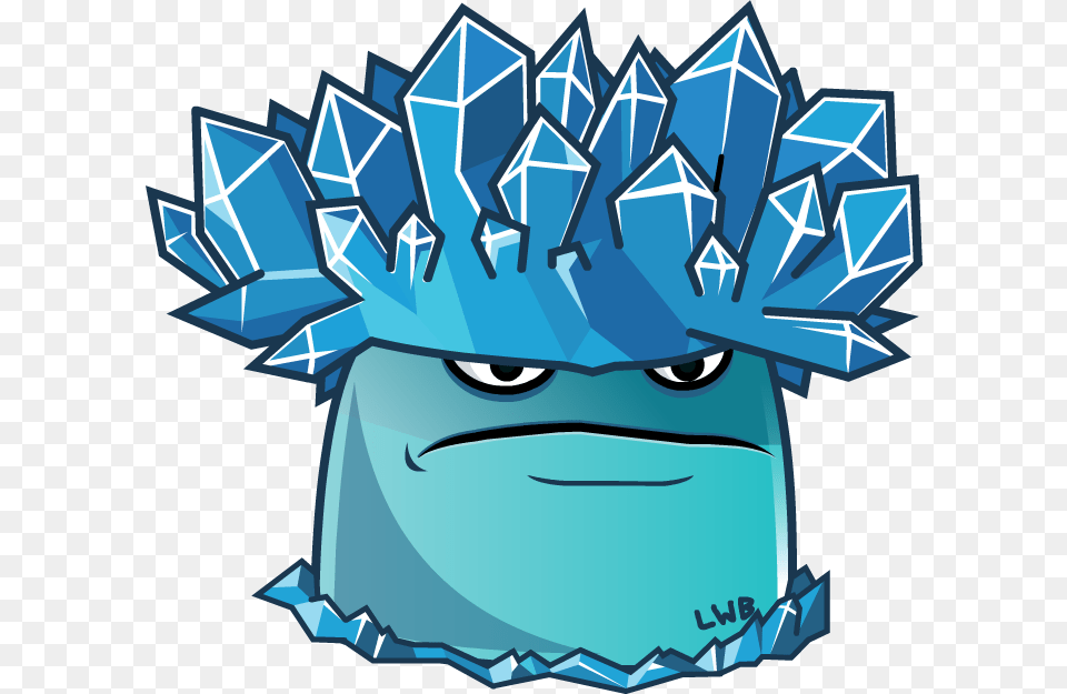 Ice Shroom By Lolwutburger Pvz Heroes Ice Shroom, Art, Graphics, Publication, Book Png