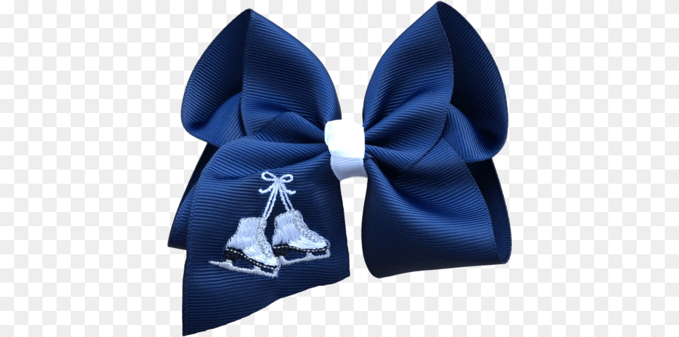 Ice Skate Embroidered Bow Ribbon Seal, Accessories, Formal Wear, Tie, Bow Tie Free Png