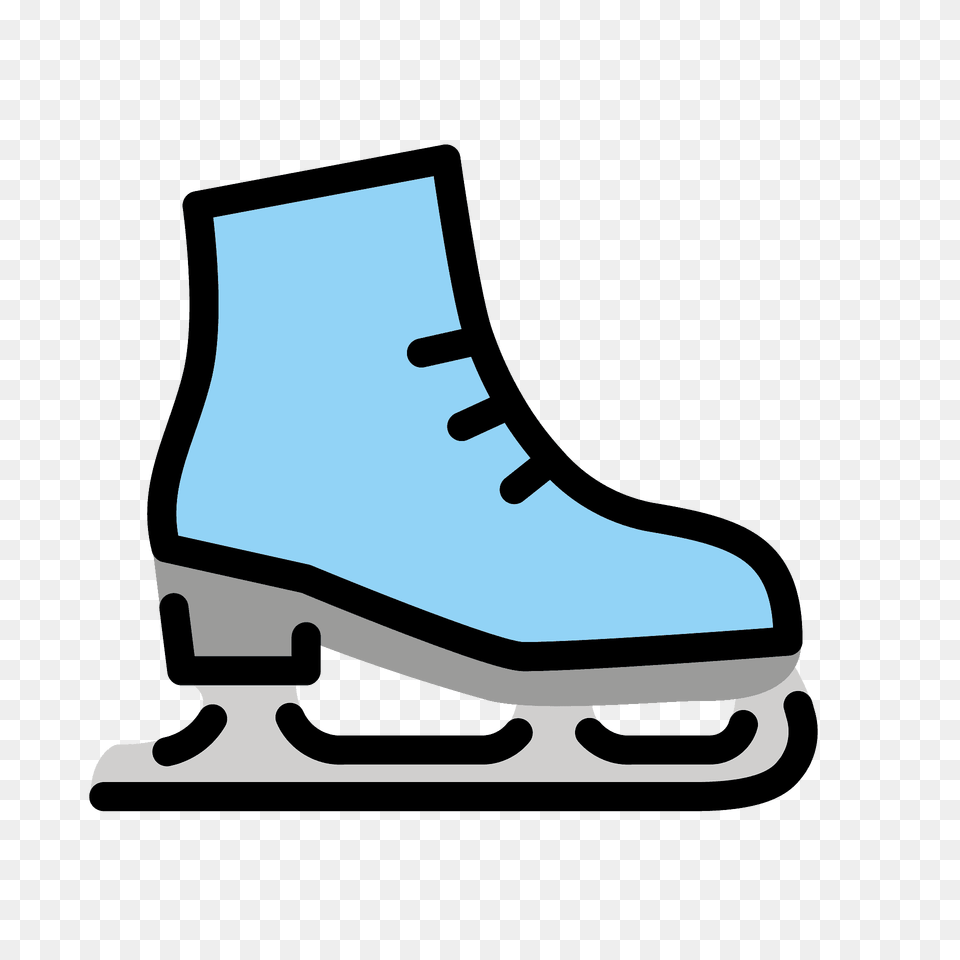 Ice Skate Emoji Clipart, Clothing, Shoe, Footwear, Plant Free Transparent Png