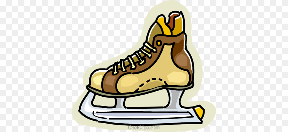 Ice Skate Royalty Vector Clip Art Illustration, Clothing, Footwear, Shoe, Sneaker Free Png