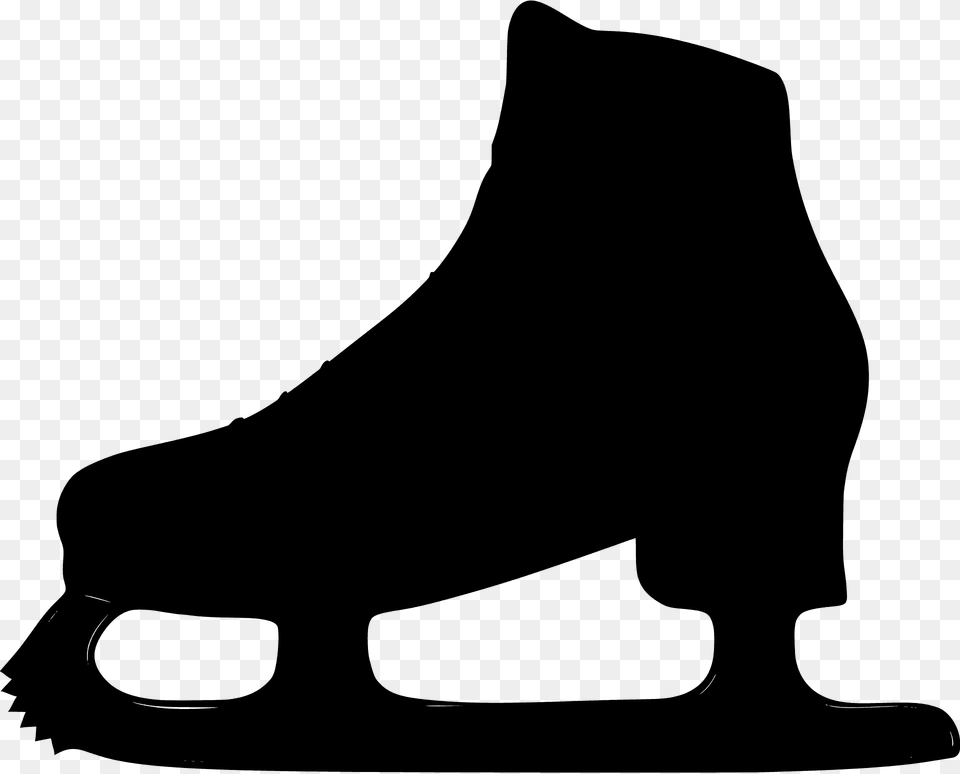 Ice Skate Silhouette, Clothing, Footwear, Shoe, Animal Free Png