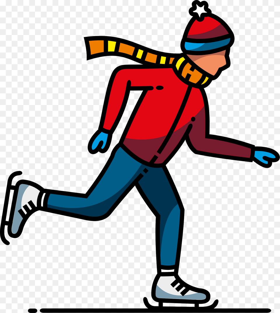 Ice Skater Clipart, People, Person, Bow, Weapon Free Png