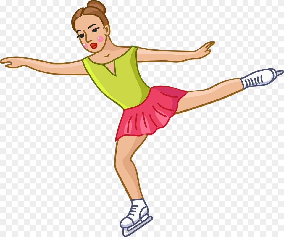 Ice Skater Clipart, Dancing, Leisure Activities, Person, Face Free Png Download