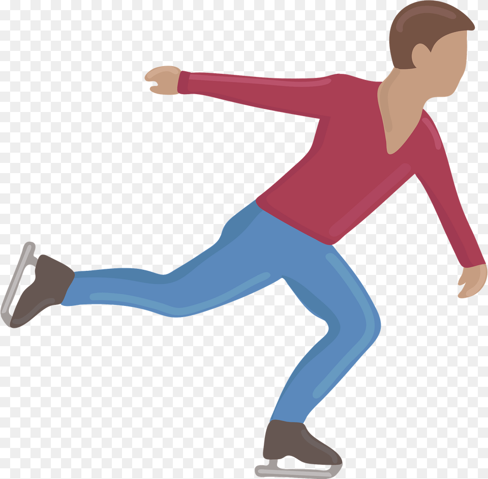Ice Skater Clipart, Clothing, Pants, Person, Walking Free Png Download