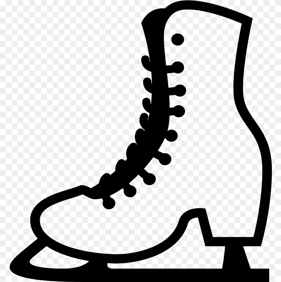 Ice Skates Clipart Desenho Coroa De Bicicleta, Gray Free Png