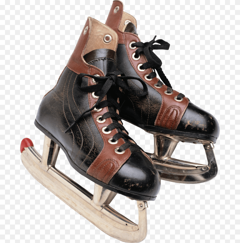 Ice Skates Old Hockey Skates, Clothing, Footwear, Shoe, Sneaker Png